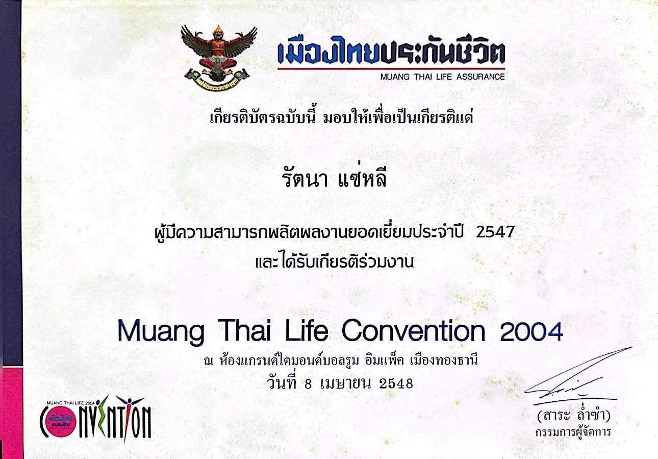 Produced outstanding work in 2004