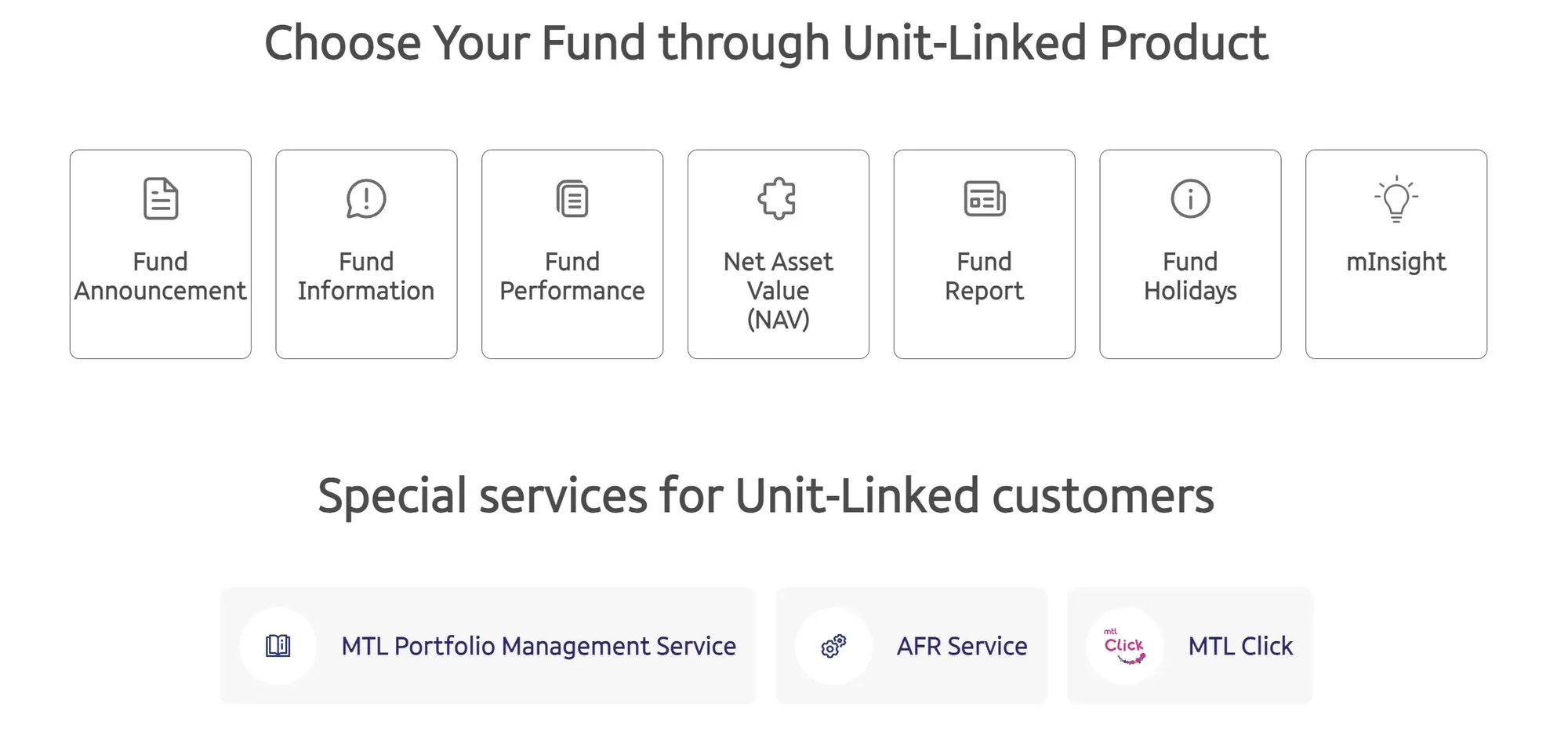 Unit-Linked services